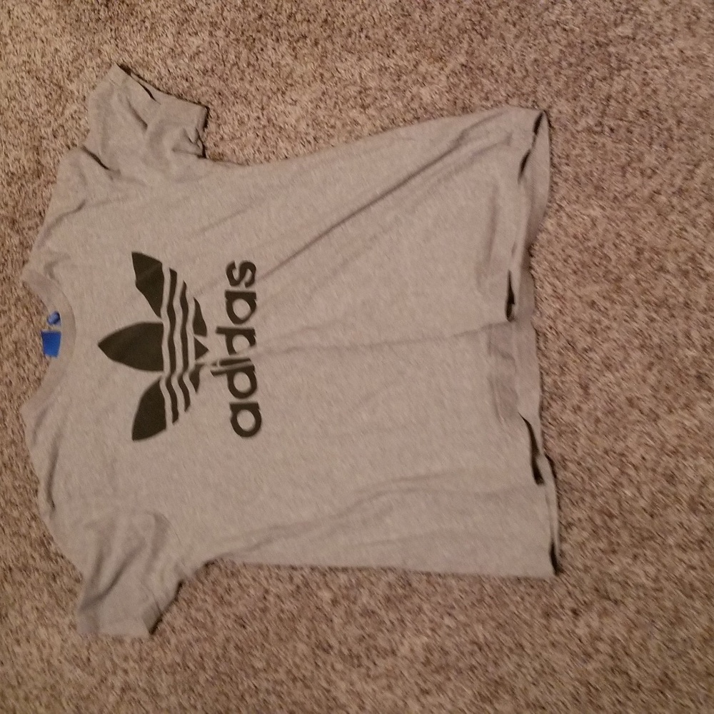 Adidas grey tri leaf